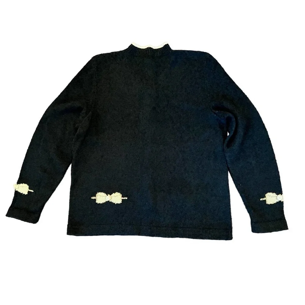 South Cotton Light, Black Knit Sweater - Picture 3 of 12
